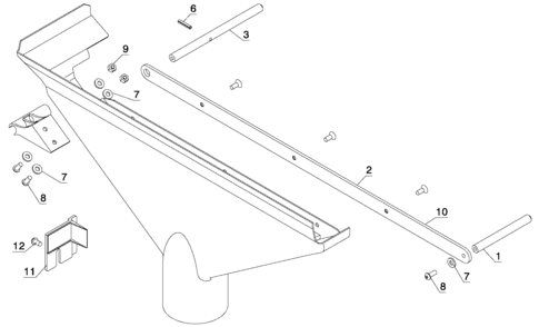 Default Diagram and Parts List for 55164 Type 1 Porter Cable Range Hood